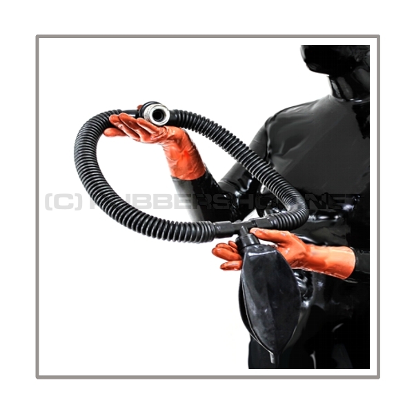 Deluxes SIMIAN Gasmaskenzipperhauben-System PROTECT-A mit Ringschlauchset und Atembeutel